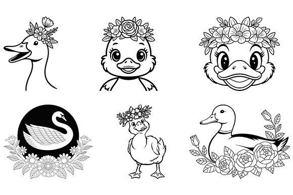 Cute Floral Duck Svg,Cute Duck Bundle Review