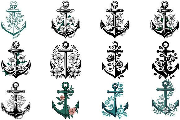 Floral Anchor Svg,Anchor Bundle Review