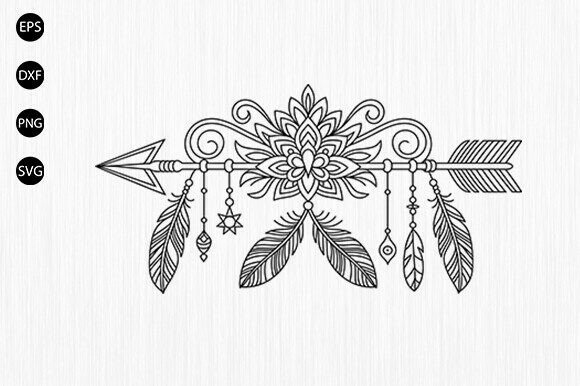 Floral Arrow SVG, Arrow SVG, Bow Svg Review