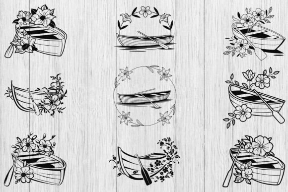 Floral Canoe Svg Bundle, Lake Life Svg Review