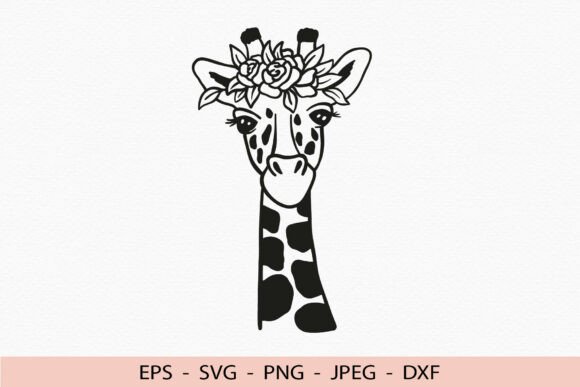 Floral Giraffe SVG Flowers Animal Cricut Review
