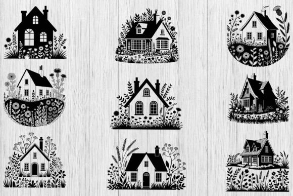 Floral House Svg Bundle, Retro House Svg Review