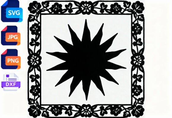 Sunburst Floral Frame SVG Cut File: A Designer's Real-World Embroidery Review
