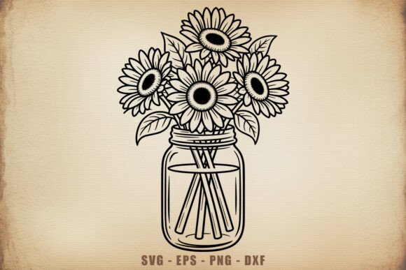 Sunflower Mason Jar SVG Floral Vector: A Designer's Real-World Review